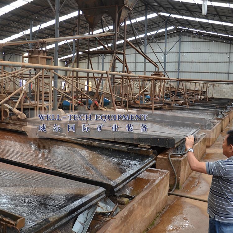Tin shaking table