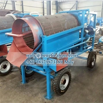 Nhà máy rửa trommel vàng nhỏ để phục hồi vàng sông